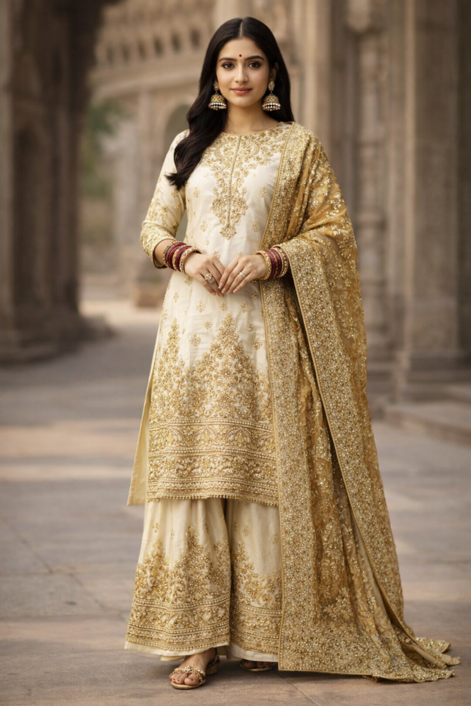 Rich Festive wear look for women